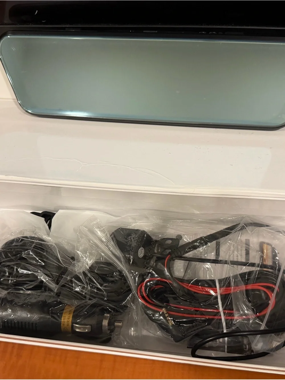 Starlight Full Size Night Vision Rear View Mirror Driving Recorder- New box open